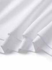 Áo Thun Thể Thao Phối Vai Form Regular AT177 Màu Trắng