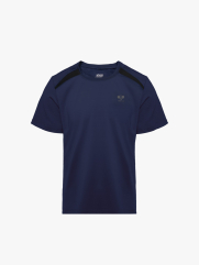 Áo Thun Thể Thao Phối Vai Form Regular AT177 Màu Xanh Đen