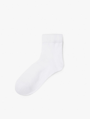 Vớ Thể Thao Cổ Cao Sợi Cotton Thấm Hút VO133 Màu Trắng