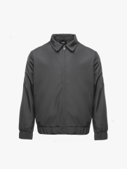 Áo Khoác Dù Ép Trơn Form Regular AK078 Màu Xám Đậm