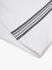 Áo Polo Cá Sấu In 2 Bên Sườn Form Regular PO175 Màu Trắng