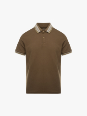 Áo Polo Cổ Phối Màu Form Regular PO172 Màu Nâu