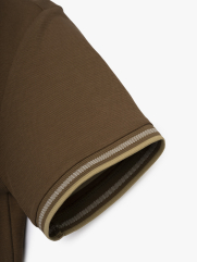 Áo Polo Cổ Phối Màu Form Regular PO172 Màu Nâu