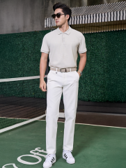 Áo Polo Cool-X Thêu 4M Form Regular PO167 Màu Be