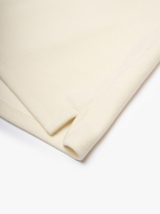 Áo Polo Dệt Kim Dây Kéo Form Slimfit PO174 Màu Trắng Kem