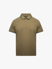 Áo Polo Phối Bo Cổ Dệt Mè Form Regular PO173 Màu Rêu