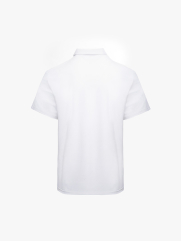 Áo Polo Thể Thao In Logo 4M Tròn Form Regular PO171 Màu Trắng