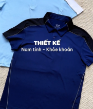 Áo Polo Thể Thao Phối In Logo 4MEN Club Sau Lưng Form Regular PO169 Màu Xanh Đen