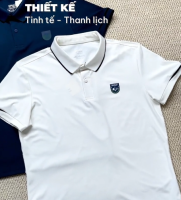 Áo Polo Thể Thao Phối Viền Form Regular PO170 Màu Trắng