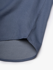 Áo Sơ Mi Denim Thêu Just Breath Form Regular SM196 Màu Xanh Biển Nhạt