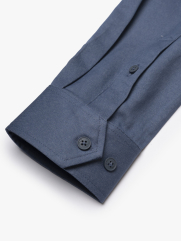 Áo Sơ Mi Denim Thêu Just Breath Form Regular SM196 Màu Xanh Biển Nhạt