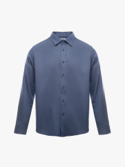 Áo Sơ Mi Denim Thêu Just Breath Form Regular SM196 Màu Xanh Biển Nhạt