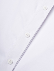 Áo Sơ Mi Tay Ngắn Thêu Logo M Form Regular SM197 Màu Trắng