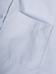 Áo Sơ Mi Tay Ngắn Thêu Logo M Form Regular SM197 Màu Xanh Biển