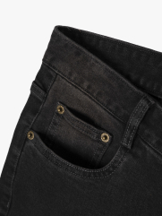 Quần Jean Diễu Túi Sau Form Slimfit QJ117 Màu Xám Đậm