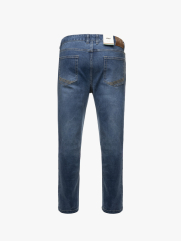 Quần Jean Diễu Túi Sau Form Slimfit QJ117 Màu Xanh Biển Đậm