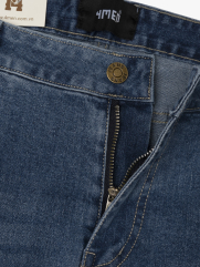 Quần Jean Diễu Túi Sau Form Slimfit QJ117 Màu Xanh Biển Đậm