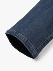 Quần Jean Diễu Túi Sau Form Slimfit QJ117 Màu Xanh Biển Đậm