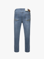 Quần Jean Diễu Túi Sau Form Slimfit QJ117 Màu Xanh Biển Nhạt