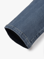 Quần Jean Diễu Túi Sau Form Slimfit QJ117 Màu Xanh Biển Nhạt