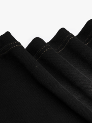 Quần Jean Rã Diễu Thêu Chữ Just Breath Form Straight QJ119 Màu Đen