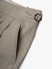 Quần Tây Sidetab 2 Bên Form Regular QT070 Màu Be