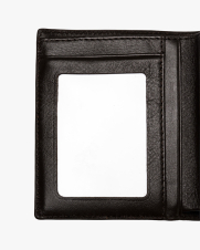 VÍ DA NAPPA KHÓA KÉO DÁNG ĐỨNG BV055 Màu Nâu