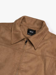 Áo Khoác Da Lộn Dây Kéo Form Regular AK079 Màu Bò