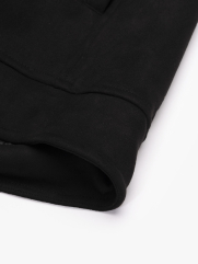 Áo Khoác Da Lộn Dây Kéo Form Regular AK079 Màu Đen