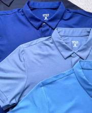 Áo Polo Thể Thao In Logo 4M Tròn Form Regular PO171 Màu Xanh Đen