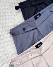 Quần Tây Sidetab Trơn Form Slimfit QT069 Màu Đen