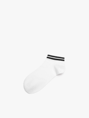 Vớ Nam cổ ngắn phối màu VO147 Màu Trắng