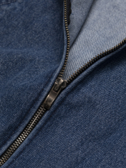 Áo Khoác Jean Trơn Dây Kéo Form Regular AK076 Màu Xanh