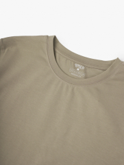 Áo Thun Cổ Tròn Trơn Form Modern AT186 Màu Be