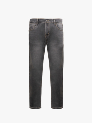 Quần Jean Rã Diễu Trang Trí Thêu 4M Form Regular QJ121 Màu Xám