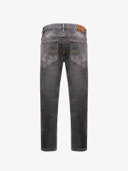 Quần Jean Rã Diễu Trang Trí Thêu 4M Form Regular QJ121 Màu Xám