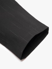 Quần Tây Sọc Vải Rayon Lưng Thun Form Regular QT072 Màu Sọc Đen