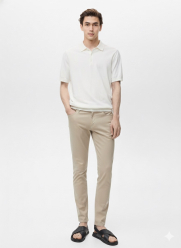 Quần Tây Trơn Form Slimfit QT071 Màu Be