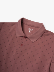 Aó Polo In Pattern Ngựa Form Regular PO180 Màu Đỏ