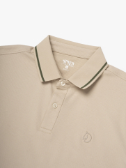 Aó Polo Thêu Đầu Ngựa Ở Ngực Form Slimfit PO181 Màu Be