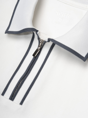 Aó Polo Thêu Logo Ngựa Dưới Lai Form Regular PO182 Màu Trắng