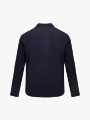 Áo Sơ Mi In Pattern Đầu Ngựa Form Regular SM201 Màu Xanh Đen