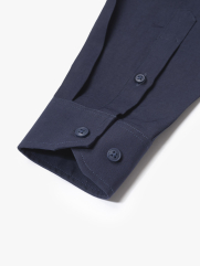 Áo Sơ Mi In Pattern Đầu Ngựa Form Regular SM201 Màu Xanh Đen