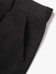 Quần Short Kaki Trơn Form Straight QS081 Màu Đen