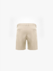 Quần Short Kaki Trơn Form Straight QS081 Màu Be