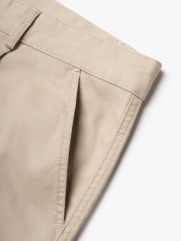 Quần Short Kaki Trơn Form Straight QS081 Màu Be