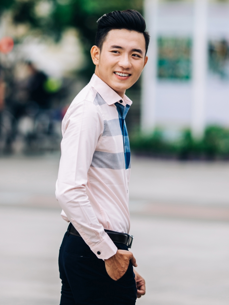 Áo Sơ Mi Hồng ASM844