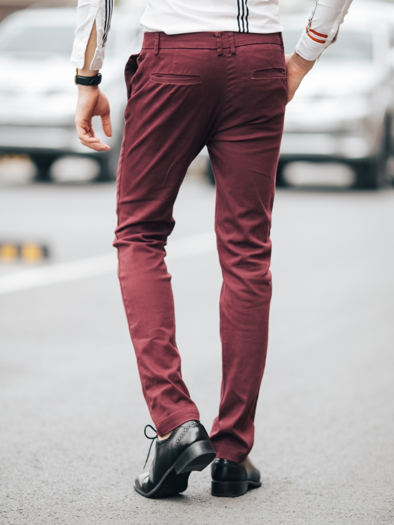 Quần Kaki Đỏ Mận QK162