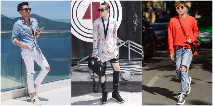 Học cách phối quần jean rách nam của các Stylist Việt nổi tiếng