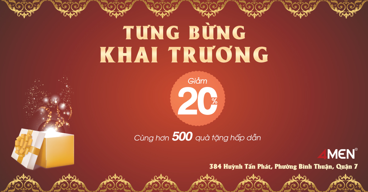 Tưng bừng khai trương 4MEN 384 Huỳnh Tấn Phát
